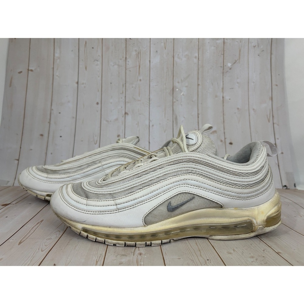 Nike Air Max 97 Triple White Wolf Gray 921826-101 Men's Size 11.5